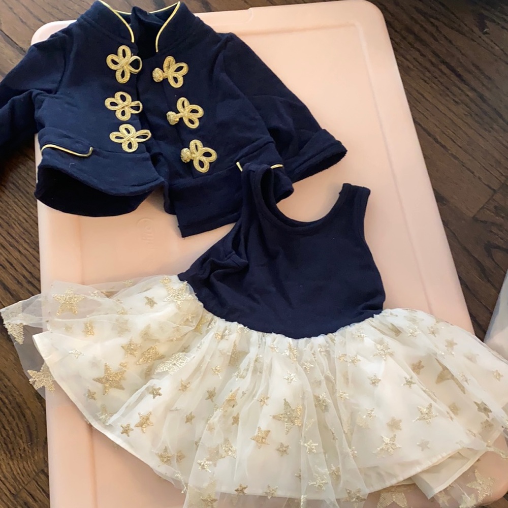 Pippa and Julie girls dress and jacket combo